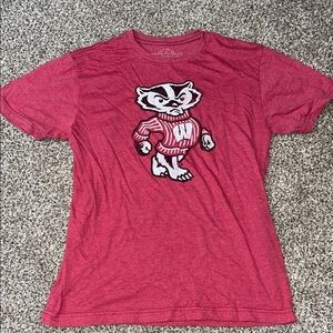 Red Wisconsin badgers T-Shirt